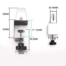 BIN 4 PCS Desktop Privacy del Pannello divisorio Staffa Partizione della Clip dello Schermo con Viti Mensola della Clip dello Schermo di segretezza Morsetto Divisore starnuto