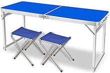 CASTOR Tavolo da Picnic all'aperto Tavolo Portatile Regolabile da Tavolo Pieghevole e 2 sedie, Tavolo da Picnic da Campeggio Pieghevole all'aperto BBQ Party Table