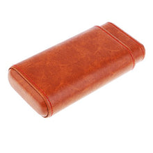 Hellery Affari Affari Sigaro Scatola Da Viaggio In Pelle E Legno Sigaro Humidor # 1 - # 3, 180 x 80 x 35 mm