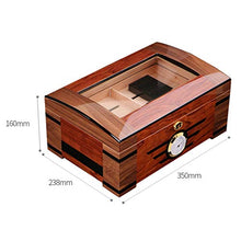 Ljf Scatola di sigari Cigar Humidor Domestica Cigar Cabinet Sigaro Scatola di Legno di Cedro Cedro Doppio Sigaro Scatola di Manutenzione alcolizzata può Contenere 100 miglior Regalo