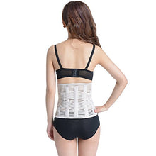 Tisi - Supporto lombare regolabile in neoprene, doppio tiro, supporto lombare, per cintura bianca, per dolori alla schiena, sollievo dal dolore al disco (XXL)
