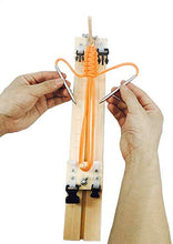 Namvo Wood Paracord Jig Braccialetto Braccialetto Maker Strumento Fai da Te per intrecciare Il Cavo del Paracadute Intreccio con matasse Fibbie libere 35 cm