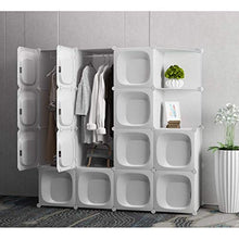 Cassapanche GGJIN Armadio stratificato Bianco Combinazione della Stanza Camera da Letto dello Studente di College Montaggio Semplice Push-Pull Moderna