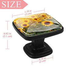 Fiori sotto il sole 4 PCS Pomelli per Porta, Pomolo per Mobile, Pomelli per Mobili con Viti, Maniglia per Armadietto, Pomelli per Porta, Pomelli per Cassetti per Porta, Armadio, Cassetto e Credenza