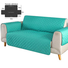 NAttnJf di Divano, Moderno Singolo/Doppio/Tre posti Divano Slipcover Furniture Divano Copertura Pad, Poliestere, Mint Green, 3