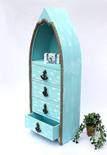 DanDiBo Comò Barca 412 Scaffale Bagno 117cm Shabby Armadio Armadio da Bagno Mobile da Bagno Scaffale (Blu)