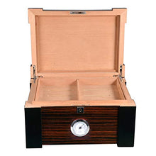XZJJZ Cigar Box con Metal umidificatore Legno di Cedro Cigar con Digital Metallo igrometro Grande capacità Cigar Humidor