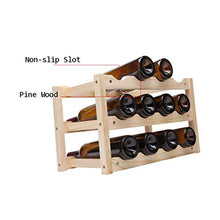 CYQ Portabottiglie per Vino in Legno massello Portabottiglie per Vino da Ristorante Portabottiglie per Vino per Hotel Smoke Portabottiglie per Vino Rosso 46x28x24cm