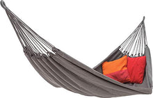 ECOMUNDY PURE XXL 360 ANTRACITA GRIGIO - Amaca moderna doppia premium, cotone biologico, GOTS 160x240x360cm