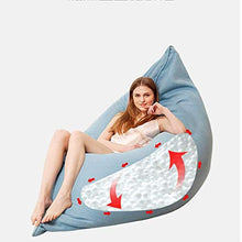 LuoMei Pouf Divano Pigro Sedia Portatile Coccola Lavabile Divano per Bambini Camera da Letto per Bambini Invio Gratuito Pennello AppiccicosoGrigio, 62.99x51.18IN