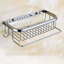 ZJ LIUJING Piazza Basket, Bagno Mensola, Ciondolo Bagno Hardware, Piazza Carrello Frame Corner, Argento Rettangolare Durevole (Size : 30cm)