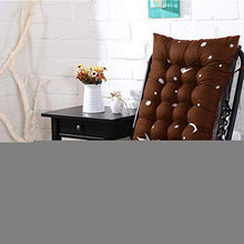 Kinnart - Cuscino per sdraio da giardino di ricambio per sedie a sdraio e sedie a dondolo per esterni, 110 x 40 cm, colore: Caffè