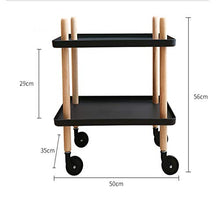 WY&WY Multi-Function Cucina Trolley Carrello Spesa Bar in Bagno Bagagli Trolley di Rolling Trolley Carrello 2-Tier Bagagli Carrello Mensole Utility in Metallo con Ruote,Bianca