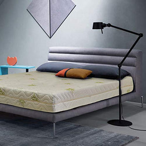 Sleepys Materasso Lattice 100% Francese 140x200 Alto 18cm Naturale. Fresco e Molto Traspirante. Fodera in Aloe Vera, Fresca, Morbida e ANTIAGE.