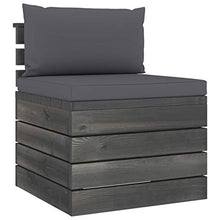 FAMIROSA Set Divani da Giardino su Pallet 7 pz con Cuscini Massello Pino-1971