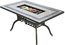 MUY Balcone in alluminio pressofuso tavolo barbecue per il tempo libero barbecue all'aperto all'aperto all'aperto tavolo e sedie tavolo lungo tavolo rotondo