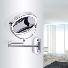 WZDD Specchio per Trucco da Parete, Specchio Ingranditore 5X con Luce LED, Removibile Bifacciale Specchio Cosmetico - Ideale per Bagno Hotel Spa