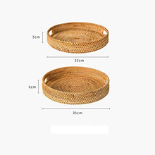EBAYIN Organizzatore Immagazzinaggio Tessuto Cestino Portaoggetti in Rattan Seagrass Intrecciato a Mano Contenitori Contenitori Organizer Scaffali in Vimini La Camera Letto,35 * 6cm
