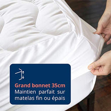 Coprimaterasso in cotone 160 x 200 cm, rivestimento 100% cotone anallergico trapuntato | comfort morbido e accogliente | lavabile