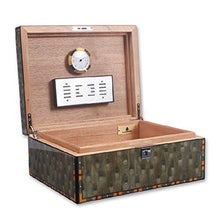 Armadietto sigaro humidor con umidificatore e igrometro importato cedar legno creativo sigaro humidor pianoforte di vernice sigillo grande capacità cassa di sigaretta con scatola regalo da uomo 40 bas
