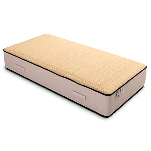 Baldiflex Emporio Materasso Singolo 80x180 cm Memory Cotton ad Alta Presa di Forma in Lattice e Memory Traspirante, Anallergico, Tessuto Antibatterico in Cotone. Altezza 18 cm.