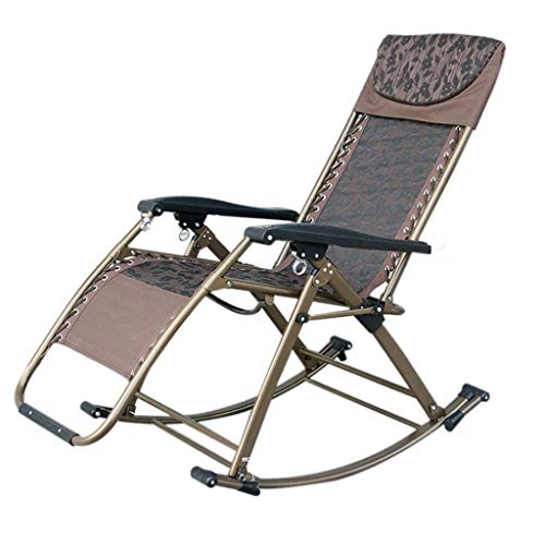 WUTONG Poltrona reclinabile Lazy Relax Chair, Giardino Soggiorno Balcone Camera da Letto Sala da tè Sedia da Studio Tre Forme Sdraiarsi Sedersi Agitare