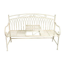 GaoF panchina per Esterni in ghisa per Uso Domestico, panchina per Il Tempo Libero in Metallo con Seduta sollevabile, Sgabello Decorativo per Portico Vuoto retrò, Adatto per Balcone/Veranda/Ponte