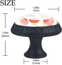Reticolo senza giunte delle fragole Pomelli per Porta Set di 4 Pomelli per Mobili Manopole per Cassetti Cucina Armadio Vetro