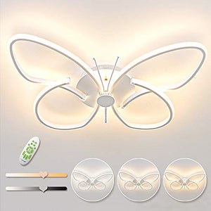 LED Farfalla Plafoniera, 28W 2500lm Pannello Acrilico Creativo Alla Moda Lampada Da Soffitto, Adatta for Soggiorno, Cucina, Camera Dei Bambini In Lega Di Alluminio Plafonieras, L38*L28*H8cm