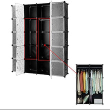 Turefans Scaffale modulare a cubi, Armadio Modulare, Fai da Te, ripostiglio per Vestiti, 147 * 37 * 183cm