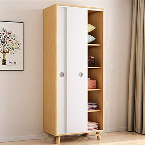 LiChaoWen Guardaroba Casa Economico Piccolo Appartamento Nordico Guardaroba Semplice Pannello per Porta Scorrevole Assemblaggio per Bambini Armadio per Bambini Armadi Camera da Letto