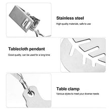 NUOBESTY 4Pcs Tavolo Pesi Ganci in Acciaio Inox Pesi Clip di Copertura di Tabella Tovaglia da Tavolo Clip Pinze per La Cucina Giardino Partito Picnic da Tavolo Copre