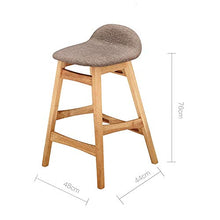 XuQinQin Faggio Bar Stool con Schienale casa Bar Sgabelli da Cucina con Il poggiapiedi Sedie morbide Coppe Imbottite Sedie sgabelli da Bar (Color : A)