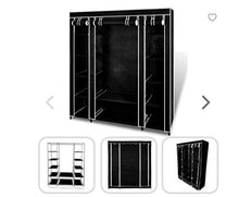 Sgualie - Armadio in tessuto non tessuto, 172 x 134 x 43 cm, 172 x 135 x 43 3 porte., France