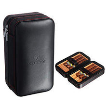 Panjianlin Cigar Box Pelle Legno di Cedro Allineato Cigar Humidor può Tenere 6 Sigari Come Regalo Portatile di Viaggio Cigar Box Portable di Viaggio Cigar Box di stoccaggio