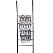 Hywot - Portasciugamani in metallo autoportante, con scaletta decorativa da bagno, per riporre asciugamani, coperte, coperte e coperte