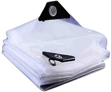 mdtep Trasparente Tarp Impermeabile 4 Mil Cancella Poly Tarp Vele da Multi Purpose con Occhielli Bâche Blanche Pesante Impermeabile telone Impermeabile (Color : Clear, Size : 19.2x25.6ft/6x8m)