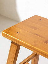 CJSWT Sgabello da Sedile in bambù per Bambini, Sgabello da Barba a Pedale, Leggero e Antiscivolo Resistente, per casa, Bagno, capezzale |