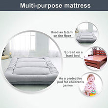 Futon Materasso Singolo,Materasso Pieghevole Dormitorio Studente,Materasso Futon Pavimento,Morbido e Traspirante Addensare Tatami Mat Sleep,Grigio,Regina