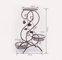 Supporto per Fiori Supporto per Fiori Supporto per Vaso a 3 Strati in Ferro Europeo a Forma Di s, O&YQ