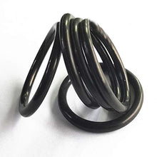 Holibanna 40Pcs di Gomma O- Ring NBR Elastico Universale Resistente al Calore Anello di Tenuta Anelli di Tenuta per I Raccordi Macchina Orologio Nero