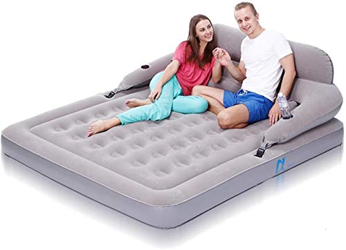 HongLianRiven Lettino da Viaggio Lettino da Viaggio Gonfiabile Letto Aria Materasso Aria for Uso Domestico Bed Addensare Portatile Pieghevole Campeggio Pompa elettrica con for Interni Esterni 6-3