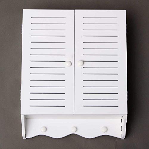 LGYLucky - Armadietto da Bagno con Montaggio a Parete, in Legno, plastica, 40 x 16 x 50 cm