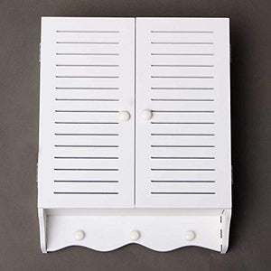 LGYLucky - Armadietto da Bagno con Montaggio a Parete, in Legno, plastica, 40 x 16 x 50 cm