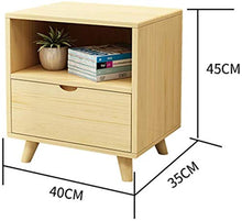Comodino tavolino Comodino, Camera da Letto Semplice Cassettiera a Due cassetti Soggiorno Tavolino Cassetto Cassetto Cassetto Cabinetto Cassetti (Color : Double Bedside Table)