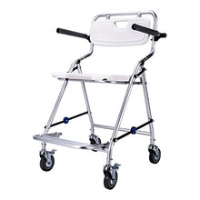MGMDIAN Uomo Anziano con Sedia da Bagno con Ruote - Sedia da Doccia Sedia da Bagno Donna Incinta Sedia da Doccia Antiscivolo - Sgabello da Bagno con Doccia Accessori da Bagno