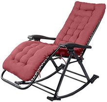 XLYYHZ Sedia Zero Gravity Sedia reclinabile ， Sedia a Dondolo Zero Gravity Lounge con Cuscino Imbottito per Adulti in Soggiorno Pieghevole Leggera | Sedie da Giardino reclinabili per Esterni sedie