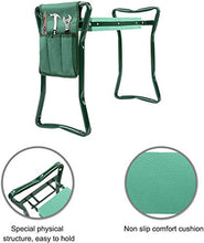 Inginocchiatoio panchina con morbido cuscinetto pieghevole sedia da giardino sgabello multifunzionale panca da giardinaggio portatile all'aperto inginocchiatoio per giardinaggio