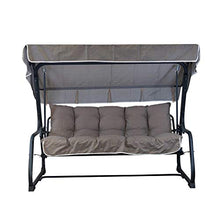 TECNOWEB Cuscini per Dondolo 4 posti (70x52x12cm) - Incluso Anche Il tettuccio Coordinato - 100% Made in Italy - Ideale per Esterni (Giardini e Cortili) - Telaio Non Incluso