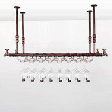 AT Organizzare Cucina Bicchieri Wine Rack, Sotto L'Armadietto Calici Rack, Supporto Di Vetro Del Vino Del Metallo Dell'Organizzatore Di Immagazzinaggio, Cabinet/Cucina/Bar, Brown/Commer